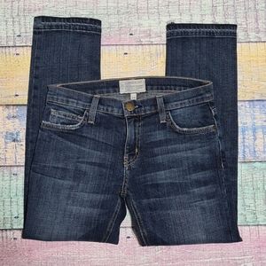 Current/Elliott Jeans Cropped Distressed Size 24